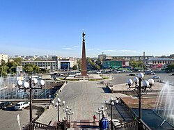 Shymkent independence square in 2023